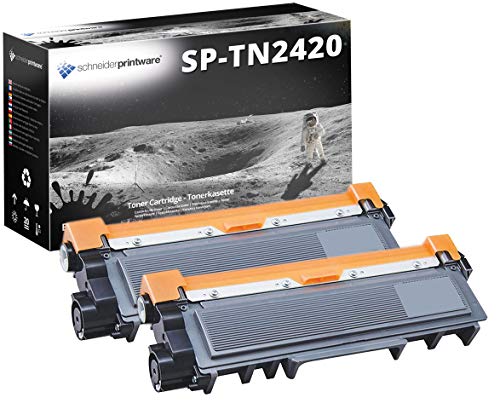 2 Schneider Printware Toner | 50% höhere Reichweite | kompatibel zu Brother TN-2420 für Brother DCP-L2510D DCPL-2530DW DCP-L2550DN HL L2310D L2350DW L2370DN L2375DW MFC L2710DW L2730DW L2750DW von schneiderprintware