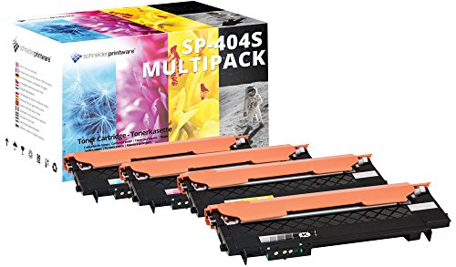 4 Schneider Printware Toner | 50% höhere Druckleistung | kompatibel zu Samsung CLT-Y404S CLT-C404C CLT-K404S CLT-M404S CLT-P404C für Samsung Xpress C430 C430W C480 C480FN C480FW C480W von schneiderprintware