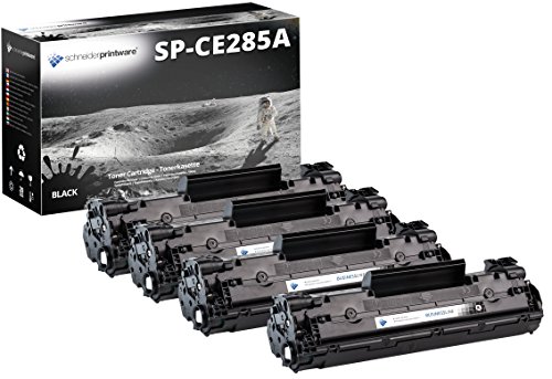 4 Schneider Printware Toner | 85% höhere Kapazität| kompatibel mit CE285A für hp Laserjet Pro M1132 M1134 M1136 M1137 M1138 M1139 MFP M1210 M1212nf | von schneiderprintware