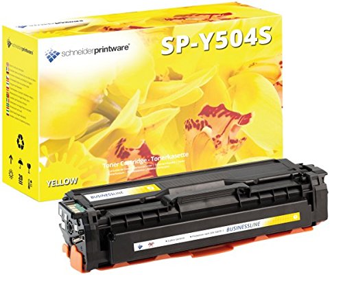 schneiderprintware Toner (35 Prozent mehr DRUCKLEISTUNG) als Ersatz für CLT-Y504S gelb für Samsung CLP-410 CLP-415N CLP-415NW CLX-4190 CLX-4195FN CLX-4195FW CLX-4195N Xpress C1810W C1860FW von schneiderprintware