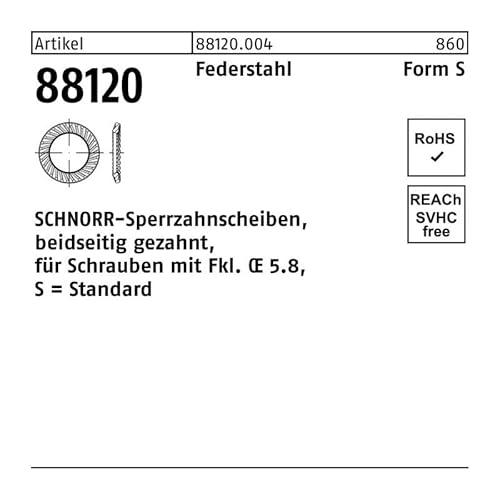 Schnorr - Scheiben Federstahl S 12 S von schnorr