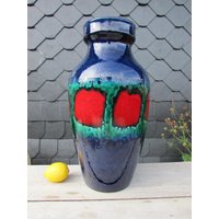 Ü - Keramik Wgp Vintage 70S Design Grosse Blaue Bodenvase 1159/46 Ü - Keramik Wgp Vintage 70S Design Grosse Blaue Bodenvase 1159/46 von schoenARTigsein