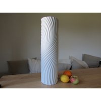 Vintage Scherzer Porzellan Relief Vase 70S Op Art Design By Werner Uhl von schoenARTigsein