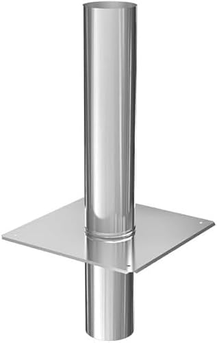 Schornsteinverlängerung Kaminverlängerung einwandig DN Ø 120 mm 0,5 m von Schornstein-Zentrallager