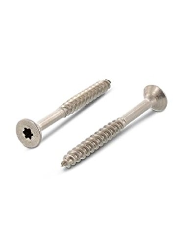 Edelstahl-Schrauben 4,5x45 mm Torx 100 Stück von schrauben-direkt.com