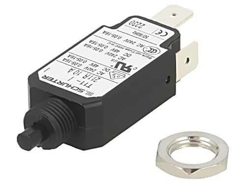 4400.0489 Überstromschalter UNenn: 240VAC 48VDC 10A SPST Pole: 1 TZZ01 SCHURTER von schurter