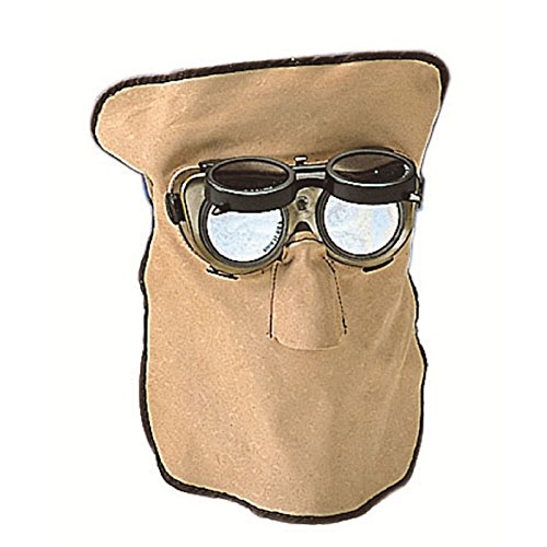 Ledermaske Lederhaube Schweißermaske mit Amigo Brille, Länge:30 cm;Ausführung:ohne Haube von schweisser-king