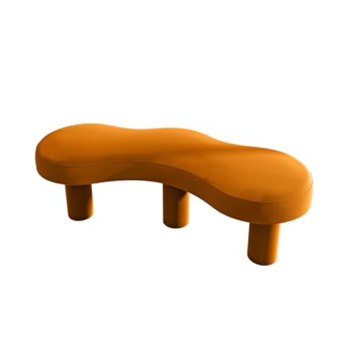 Hocker Kreativer dreieckiger Fußwechsel-Schuhhocker, Freizeitbereichsbank, speziell geformter Sofahocker for das Wohnzimmer, kreativer Hocker Sitz (Color : Yellow) von scolala