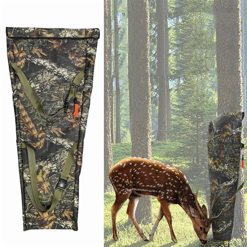 Hirsch Fütterung Futterspender am Baum, Schwerkraft-Hirsch-Mais-Futterstation, Wildtier Futterautomat Jagd Camouflage Beutel Futterstation mit Wasserdichtem Oxford, Verstellbarem Riemen Hirsch Fütterung Futterspender am Baum, Schwerkraft-Hirsch-Mais-Futterstation, Wildtier Futterautomat Jagd Camouflage Beutel Futterstation mit Wasserdichtem Oxford, Verstellbarem Riemen von scosao