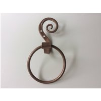 Handtuch Ring Kupfer Schwarz Geölt Bronze Single Scroll Uni 2 4 6 in Ring Bad Küche von scottishlion