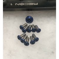 Blaue Edelstahl Torx Schrauben Set Für Kalten Stahl Recon 1 Messer Pivot Skala & Clip von screw4you