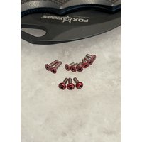 Rote Edelstahl T6 Torx Schrauben Set Für Fuchs Karambit Messer Taschenclip & Waage 12stk von screw4you