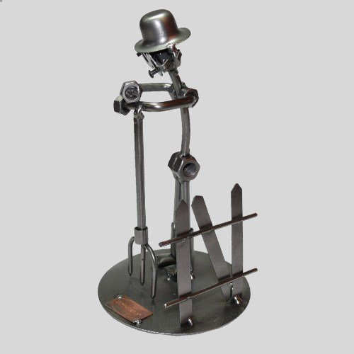 screwman SCHRAUBENMÄNNCHEN Landwirt mit Mistgabel von screwman