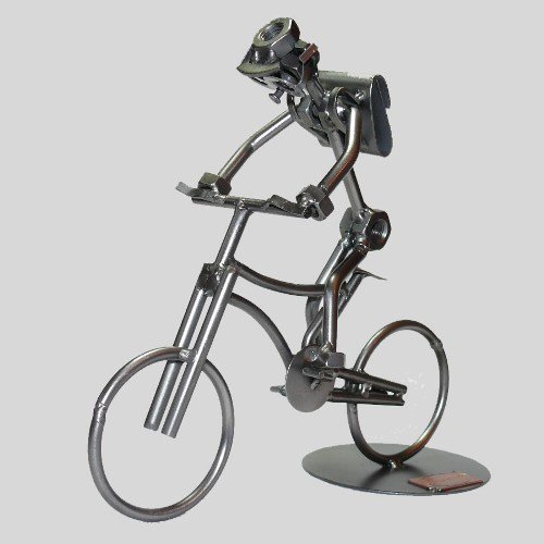 screwman SCHRAUBENMÄNNCHEN Schüler auf Fahrrad von screwman