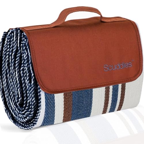 scuddles wasserdichte Picknickdecke | Große klappbare Rasendecke | Stranddecke wärmedämmungen | 152 X 200 cm von scuddles
