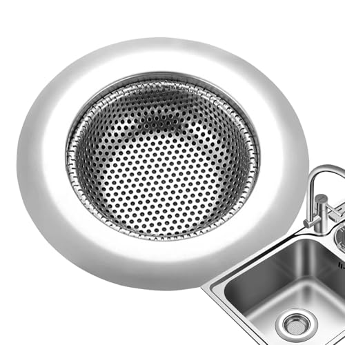 scyca Abflusssieb aus Edelstahl, Abflussfilter für Küchenspüle, Abflussstopfen für Küchenspüle, Anti-Verstopfung, Filterkorb für Pools von scyca
