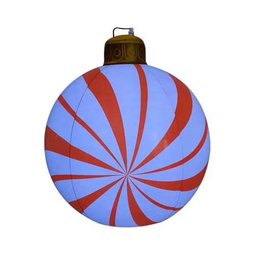 scyca Aufblasbarer Weihnachtsschmuck, riesige aufblasbare Weihnachtsdekoration, riesige Weihnachtskugel-Dekoration für den Außenbereich, 58,4 cm, beleuchteter saisonaler Urlaubsschmuck scyca Aufblasbarer Weihnachtsschmuck, riesige aufblasbare Weihnachtsdekoration, riesige Weihnachtskugel-Dekoration für den Außenbereich, 58,4 cm, beleuchteter saisonaler Urlaubsschmuck von scyca