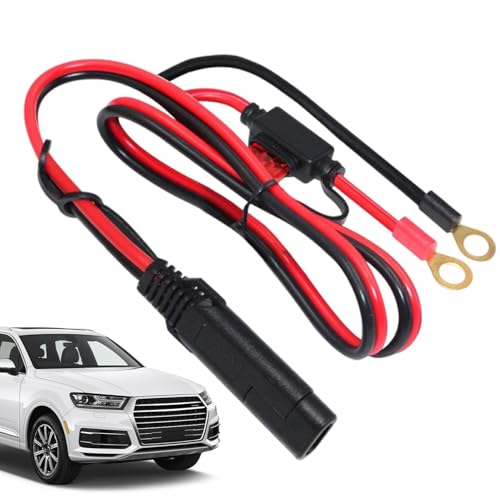 scyca Batteriekabelverbinder, SAE-Stecker – Schnellanschluss des SAE-Adapters, Verlängerungskabel für Schnelltrennung von SAE-Terminal zu O-Ring, Trennstecker von scyca