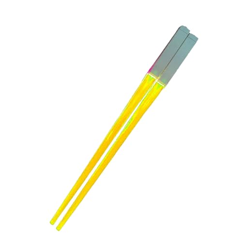 scyca Beleuchtete Essstäbchen, beleuchtete Essstäbchen, lustige Essstäbchen in Lebensmittelqualität, Küchenwerkzeuge mit Stäbchen, Snack-Tool, sichere Essstäbchen, Essstäbchen mit LED-Licht von scyca