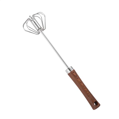 scyca Eischneebesen, halbautomatischer Eierquirl, halbautomatischer Handmixer, halbautomatischer Schneebesen mit Holzgriff zum Schlagen, Aufschäumen und scyca Eischneebesen, halbautomatischer Eierquirl, halbautomatischer Handmixer, halbautomatischer Schneebesen mit Holzgriff zum Schlagen, Aufschäumen und von scyca