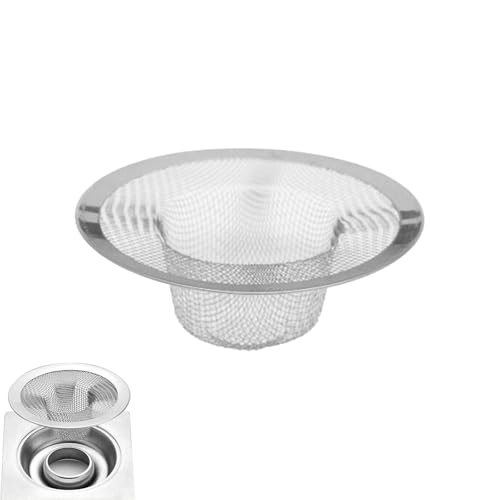 scyca Küchensieb für Küchenspüle, Siebkorb aus Edelstahl, Siebkorb aus Metall, Siebkorb, Siebkorb, für Badezimmer, Küchenspüle, Waschbecken von scyca