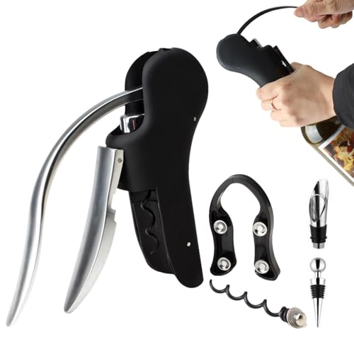 scyca Manuelles Weinöffner-Set, 5X Schwanen-Flaschenöffner, schneller manueller Flaschenöffner aus Zinklegierung in Schwanenform für Kellner, Flaschenöffner von scyca