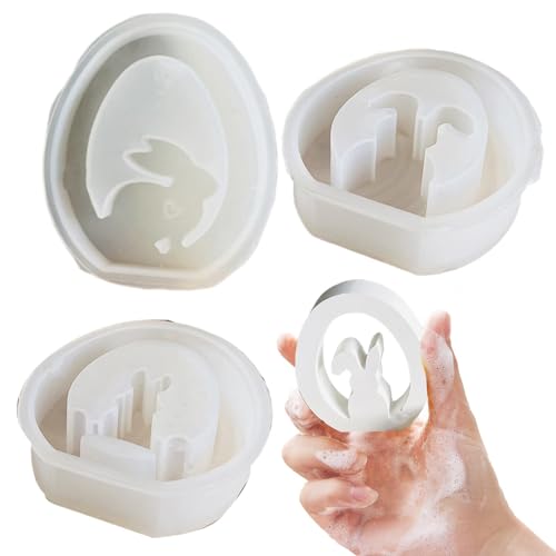 scyca Osterharzformen, Formen für Osterkerzen – Set mit 3 Verzierungen aus Kunstharz, Form für Tischdekoration aus Silikon, Kerzenherstellung von hoher Qualität scyca Osterharzformen, Formen für Osterkerzen – Set mit 3 Verzierungen aus Kunstharz, Form für Tischdekoration aus Silikon, Kerzenherstellung von hoher Qualität von scyca