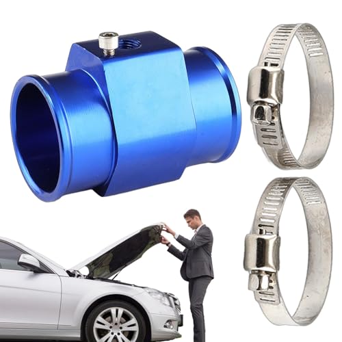 scyca Rohrmessgerät, Schlauchadapter aus Aluminiumlegierung, Thermostatsensor, Wassertemperaturdichtung, Schlauchanschlussadapter mit Sensor von scyca