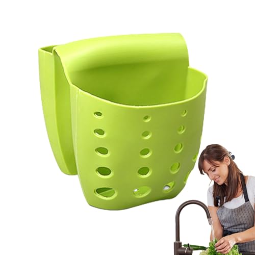 scyca Schwammhalter aus Silikon für Küchenspüle, Schwammhalter für Sattel, mit Abflusslöchern, Abflusssieb für von scyca