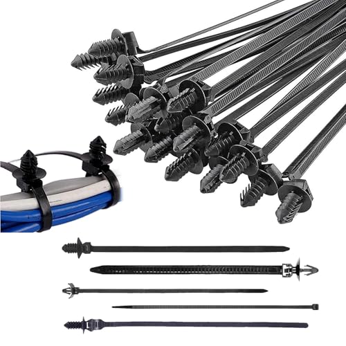 scyca Selbstsichernde Kabelbinder, Kabelbaumklemme, 160 Stück Kabelbinder, Kabelbinder, Kabelbinder, Kabelbinder, Klemme für die Automobilinstallation, UV-beständige u scyca Selbstsichernde Kabelbinder, Kabelbaumklemme, 160 Stück Kabelbinder, Kabelbinder, Kabelbinder, Kabelbinder, Klemme für die Automobilinstallation, UV-beständige u von scyca