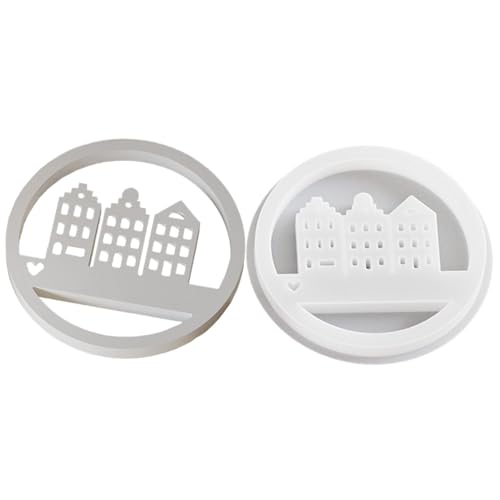 scyca Silikonform für Zuhause, Harzform für Zuhause, Zementformen für Ringe und Häuser, Harzgießform für Haus, Gipsform, Silikonform zur Dekoration von scyca