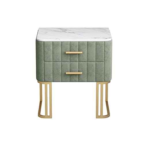 Schlafzimmertisch, modern, leicht, luxuriöser Stil, Nachttisch, minimalistisch, Schlafzimmer, weißes Leder, kreatives Design, Schließfach, personalisierter Nachttisch (Farbe: A 1) (A 1) (A 1) von sdfuhesfgydegfhvshcs