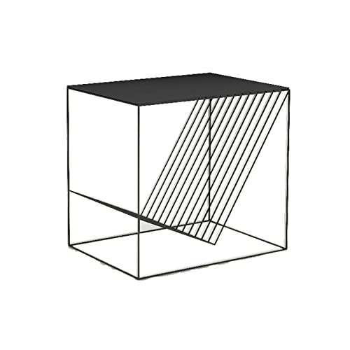 Schlafzimmertisch Nachttisch Kleines minimalistisches Design Sinn High-End-Gefühl für Breite Moderner minimalistischer Schließfach Schmiedeeisen Schlafzimmer Nachttisch (Farbe: 1) (1) von sdfuhesfgydegfhvshcs