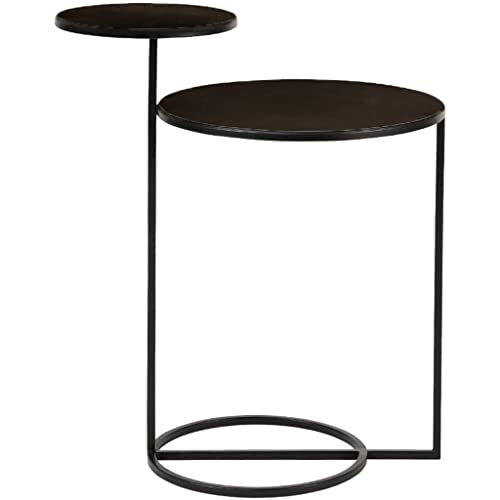 Moderner Couchtisch, Beistelltisch, zweilagig, Couchtisch, Metall, Schreibtisch, Wohnmöbel, modernes Wohnzimmer (Farbe: Bildfarbe, Größe: Einheitsgröße) (Bildfarbe, Einheitsgröße) von sdghfghdbghgfyedvfvjk