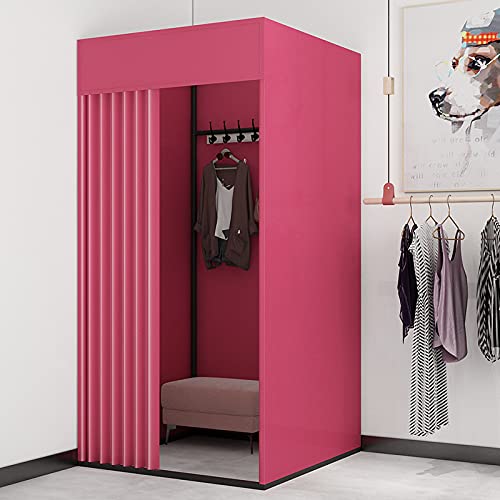 Beweglicher Ankleideraum für Bekleidungsgeschäft, Türvorhang, Einkaufen, Einkaufszentrum, temporärer, einfacher Ankleideraum für Umkleidezimmer am Eckvorhang, Umkleidekabine (Farbe 10, 85 x 85 x 200 Beweglicher Ankleideraum für Bekleidungsgeschäft, Türvorhang, Einkaufen, Einkaufszentrum, temporärer, einfacher Ankleideraum für Umkleidezimmer am Eckvorhang, Umkleidekabine (Farbe 10, 85 x 85 x 200 von sdhgsdgdhsavbxc