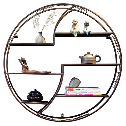 Regal, Wohnzimmer, industrielle Dekoration, runde Halterung, reines Metallmaterial, stark und Wanddekoration von sdhgsdgdhsavbxc