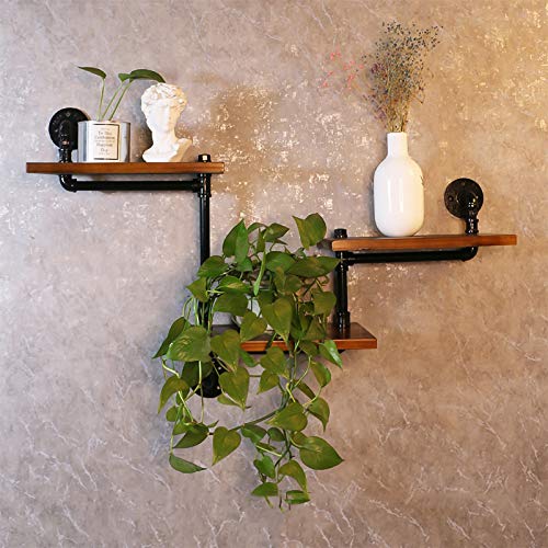 Regal Wohnzimmer Regale Home Decor Eisen Halterung im Einklang mit modernem Zuhause Massivholz mit Montagezubehör von sdhgsdgdhsavbxc