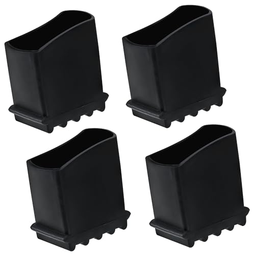 4 Pcs LeiterfüßE 50 X 22 Mm Holzleiter GummifüßE FüR Leitern Leiter FüßE,Trittleiter ErsatzfüßE FüR Universal Leitern Heimarbeiter Klappleiter Aluleiter Zubehör(Schwarz) von sdhiiolp