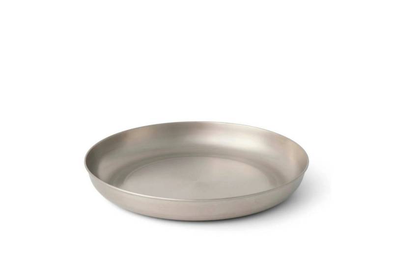sea to summit Teller Detour Plate – Campingteller aus Edelstahl - Beluga Black von sea to summit
