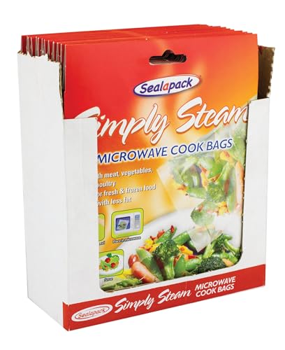 Sealapack-Beutel zum einfachen Dämpfen von Gemüse in der Mikrowelle, Kochbeutel, 2 x Packungen mit je 30 Beutel Sealapack-Beutel zum einfachen Dämpfen von Gemüse in der Mikrowelle, Kochbeutel, 2 x Packungen mit je 30 Beutel von Sealapack