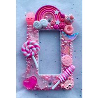 Pastel Pretty in Pink - Personalisierte Niedliche Kawaii Lichtschalter Platte von seasonalessentials