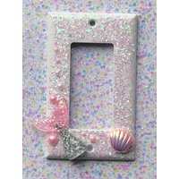 Pinke Funkelnde Meerjungfrau Lichtschalter-Abdeckung von seasonalessentials