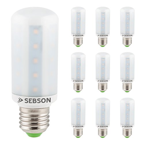 SEBSON LED Lampe E27 warmweiß 8W, ersetzt 60W Glühlampe, 810 Lumen, E27 LED SMD, LED Leuchtmittel 280°, 10er Pack von SEBSON