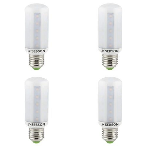 SEBSON LED Lampe E27 warmweiß 8W, ersetzt 60W Glühlampe, 810 Lumen, E27 LED SMD, LED Leuchtmittel 280°, 4er Pack von SEBSON