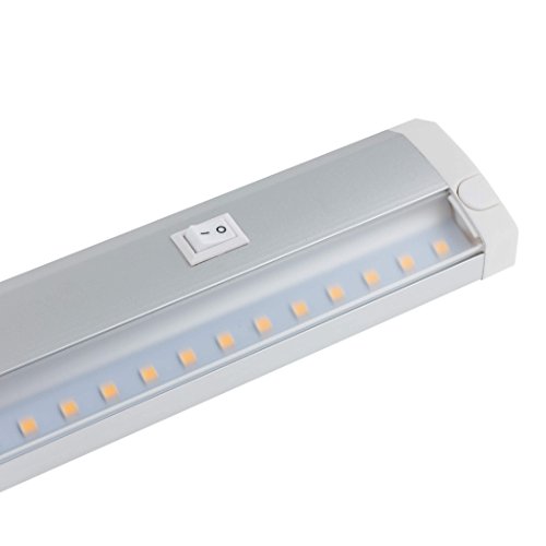 SEBSON LED Lichtleiste warmweiß 60cm, LED Leiste 11W, 850lm, LED Unterbauleuchte erweiterbar von SEBSON