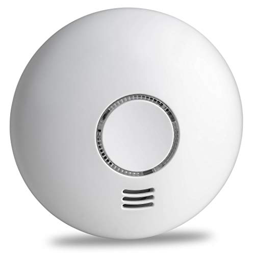 SEBSON Rauchwarnmelder Funk mit Hitzewarnmelder, DIN EN 14604 Zertifiziert, fotoelektrischer Rauchmelder vernetzbar von SEBSON
