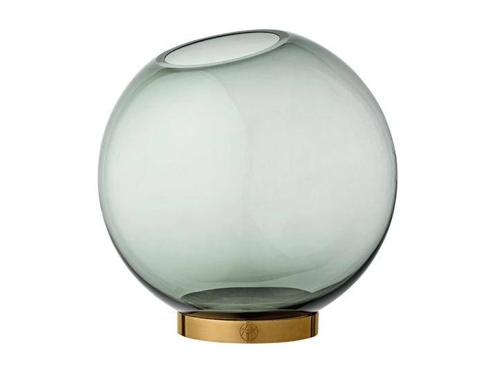 B-Ware Aytm Globe Vase Blumenvase Dekovase Glasvase Dekorationsvase Waldgrün Gold ø21cm B-Ware von second-circle