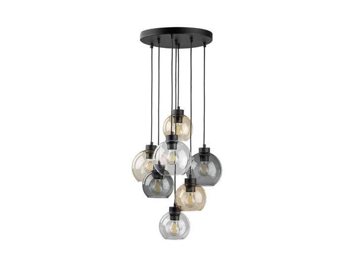 B-Ware B-Ware Cubus Hängelampe Pendelleuchte Lampe Mehrfarbig Glas E27 49 Cm 7 Flammig von second-circle