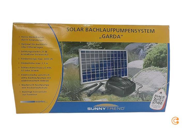 B-Ware B-Ware Esotec Garda 101762 Solar Bachlaufpumpenset Solar Springbrunnen Pumpe Brunnen244 B-Ware B-Ware Esotec Garda 101762 Solar Bachlaufpumpenset Solar Springbrunnen Pumpe Brunnen244 von second-circle
