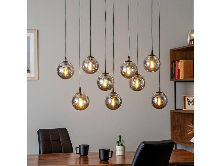 B-Ware B-Ware Euluna Hängeleuchte Glassy Hängelampe Pendelleuchte Lampe Leuchte 9 Flammig Glas von second-circle